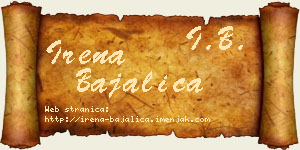 Irena Bajalica vizit kartica